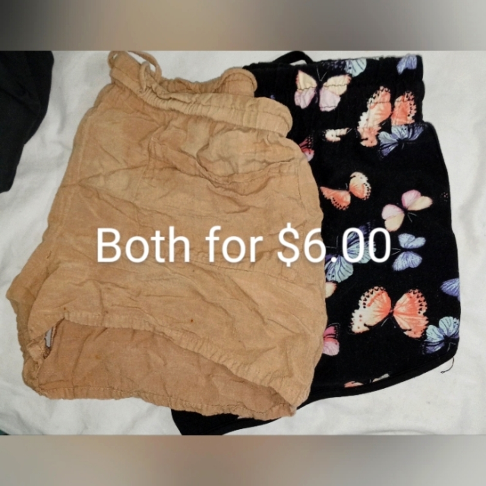 2 pairs women Large stretch shorts